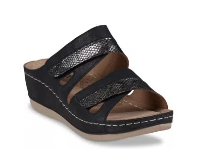 Good Choice Havana Wedge Sandal In Black