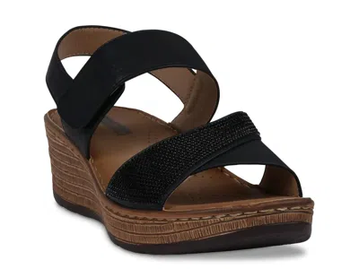 Good Choice Lux Wedge Sandal In Black