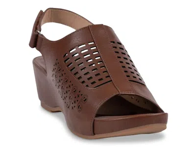 Good Choice Mahina Wedge Sandal In Animal Print