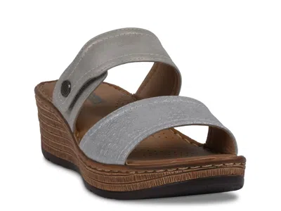 Good Choice Meli Wedge Sandal In Silver