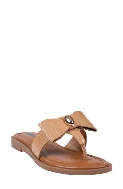 Good Choice New York Alba Bow Flat Slide Sandal In Multi