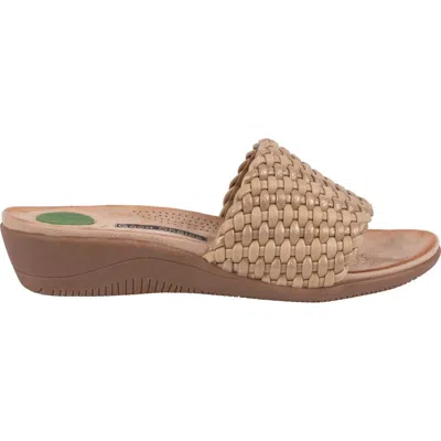 Good Choice New York Atenes Woven Slide Sandal In Brown