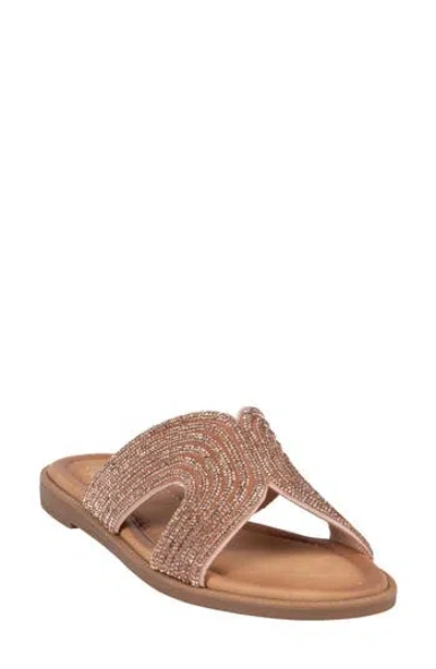 Good Choice New York Carline Embellished Sandal In Brown