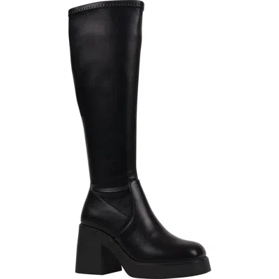 Good Choice New York Chantal Platform Knee High Boot In Black
