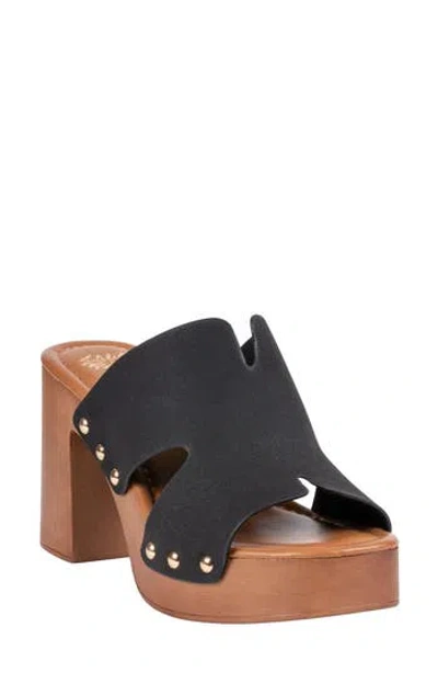 Good Choice New York Cocktail Cutout Platform Mule In Black