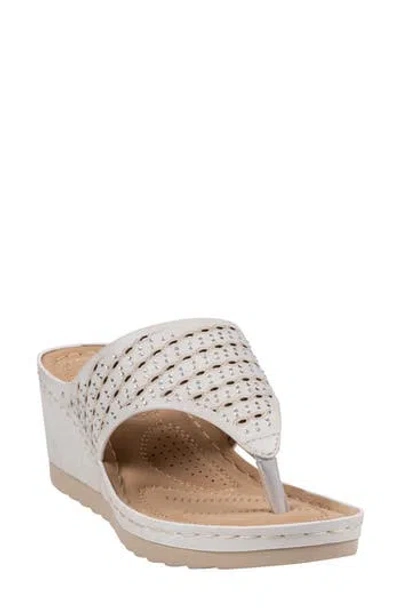 Good Choice New York Dannay Wedge Sandal In Animal Print