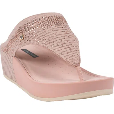 Good Choice New York Evanti Wedge Sandal In Pink