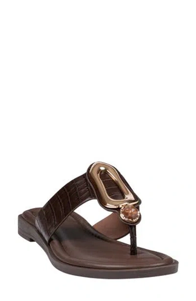Good Choice New York Evarie Slide Sandal In Brown