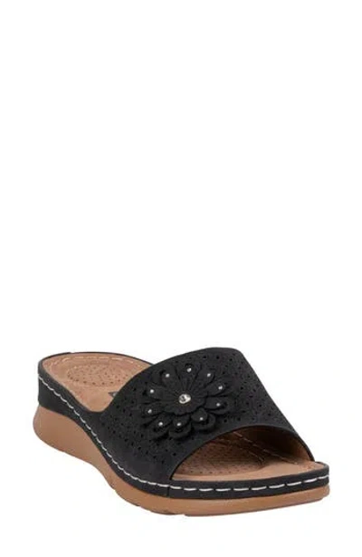 Good Choice New York Gabbie Slide Sandal In Animal Print