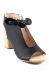 Good Choice New York Kimora Bow Block Heel Bootie In Black