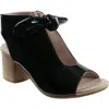 Good Choice New York Kimora Bow Block Heel Bootie In Black Patent