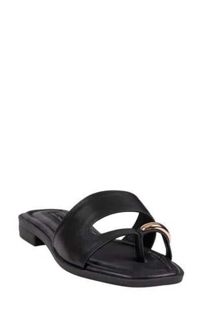 Good Choice New York Halie Toe Ring Sandal In Black