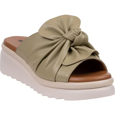 Good Choice New York Harlow Platform Wedge Slide Sandal In Brown