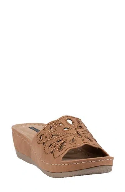 Good Choice New York Izzy Embellished Wedge Sandal In Multi