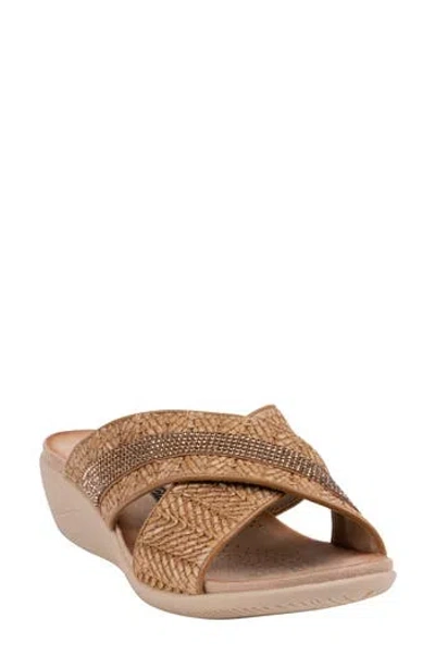 Good Choice New York Linnie Slide Sandal In Brown