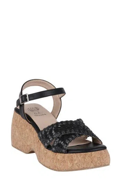 Good Choice New York Lucy Ankle Strap Platform Sandal In Black
