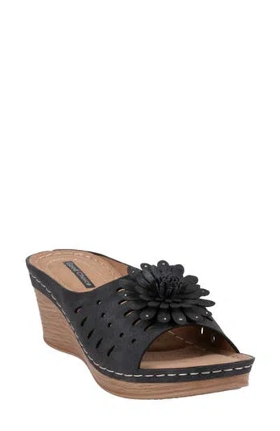 Good Choice New York Mayday Wedge Sandal In Black