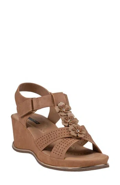 Good Choice New York Miko Wedge Sandal In Brown