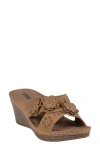 Good Choice New York Miller Platform Wedge Slide Sandal In Tan