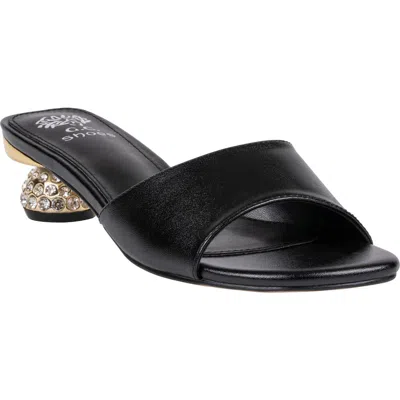Good Choice New York Noho Crystal Embellished Heel Slide Sandal In Black