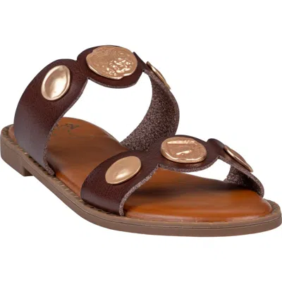 Good Choice New York Nolah Coin Slide Sandal In Brown