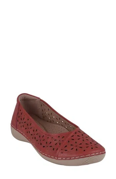 Good Choice New York Nysha Flat In Red