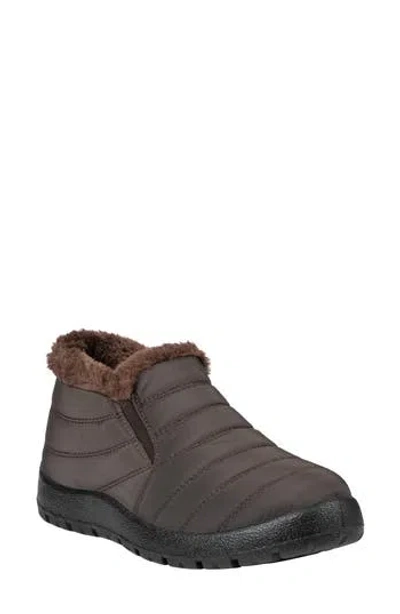 Good Choice New York Oban Quilted Water Resistant Bootie In Brown