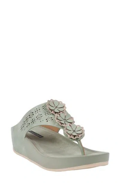 Good Choice New York Rana Wedge Sandal In Green