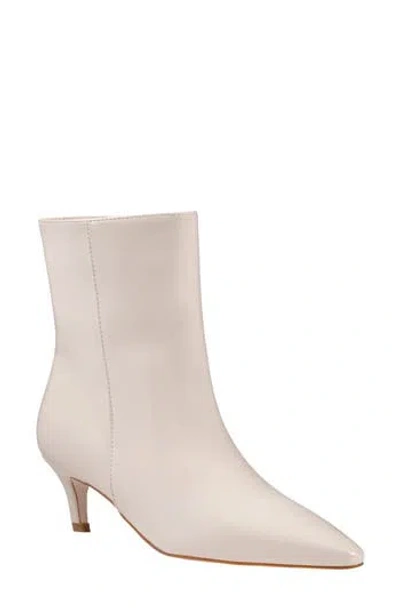 Good Choice New York Rorey Croc Embossed Faux Leather Ankle Bootie In White