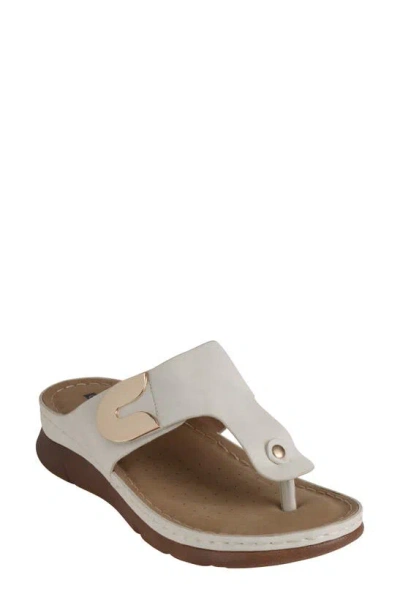 Good Choice New York Sam Hardware Sandal In White