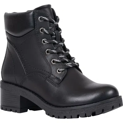 Good Choice New York Tamara Water Resistant Faux Leather Bootie In Black