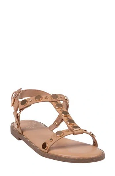 Good Choice New York Trinity Studded Sandal In Brown