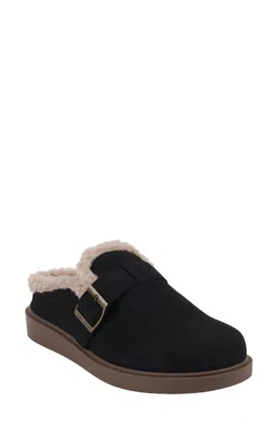 Good Choice New York Vallery Faux Shearling Lined Mule In Black