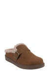 Good Choice New York Vallery Faux Shearling Lined Mule In Brown