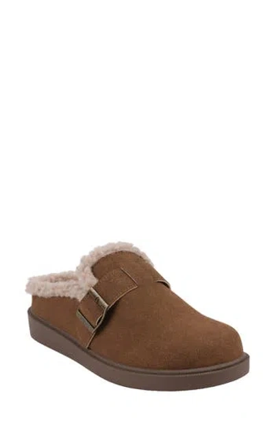 Good Choice New York Vallery Faux Shearling Lined Mule In Brown