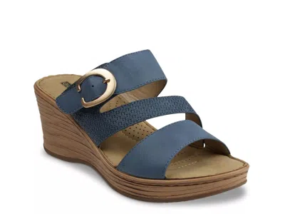 Good Choice Odalis Wedge Sandal In Blue