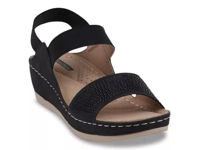 Good Choice Tammy Wedge Sandal In Black