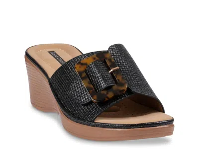 Good Choice Teri Wedge Sandal In Black