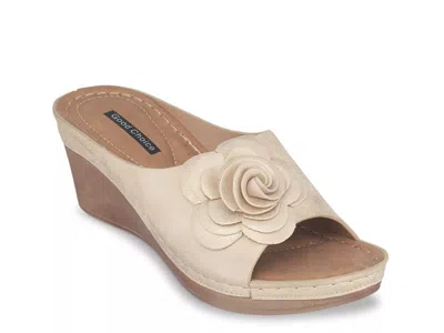 Good Choice Tokyo Wedge Sandal In Neutral