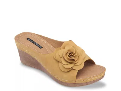 Good Choice Tokyo Wedge Sandal In Yellow