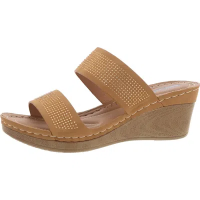 Good Choice Womens Faux Leather Mule Sandals