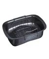 Good Cook Everyday Nonstick Quick-baste Roasting Pan With Locking Rack In Gray