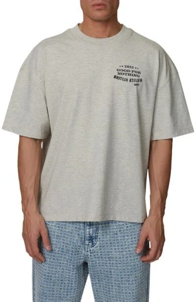 Good For Nothing Boxy-fit Icarus T-shirt In Gray