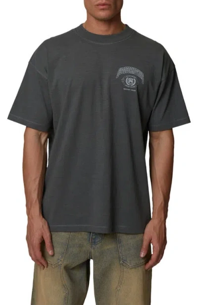 Good For Nothing College Angel Slub T-shirt In Gray