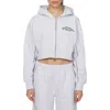 Good For Nothing Coverlock Vintage  Crop Zip Hoodie In Multi