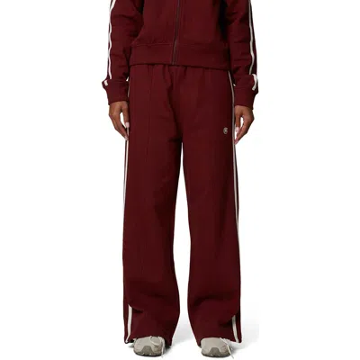 Good For Nothing Emblem Sport Tracksuit Joggers In Burgundy