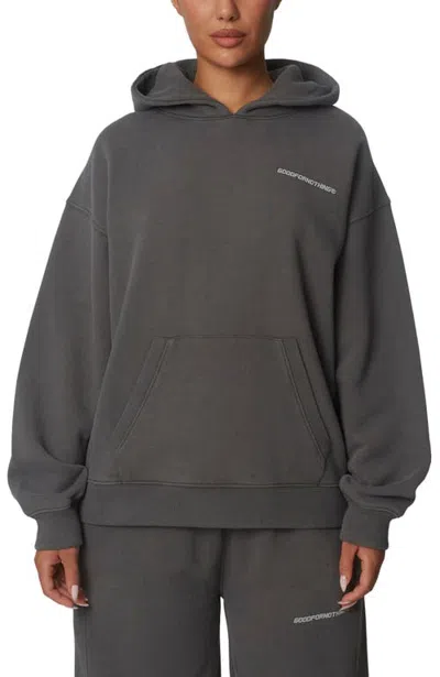 Good For Nothing Essentials Pullover Hoodie In Gray