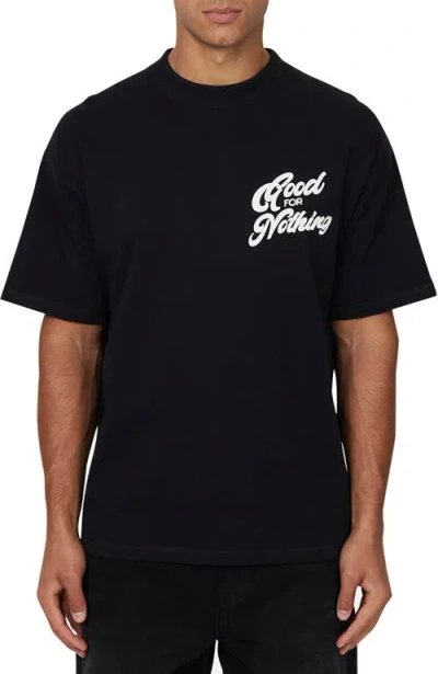 Good For Nothing Funk Oversized  T-shirt In Black