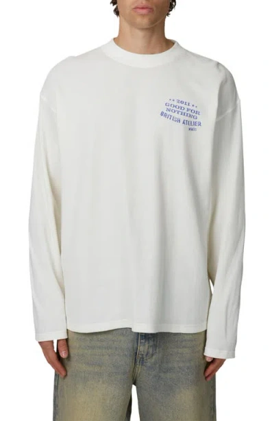 Good For Nothing Long Sleeve Icarus T-shirt In White