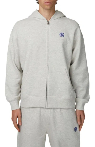 Good For Nothing Oversized Halftone Hoodie In Gray